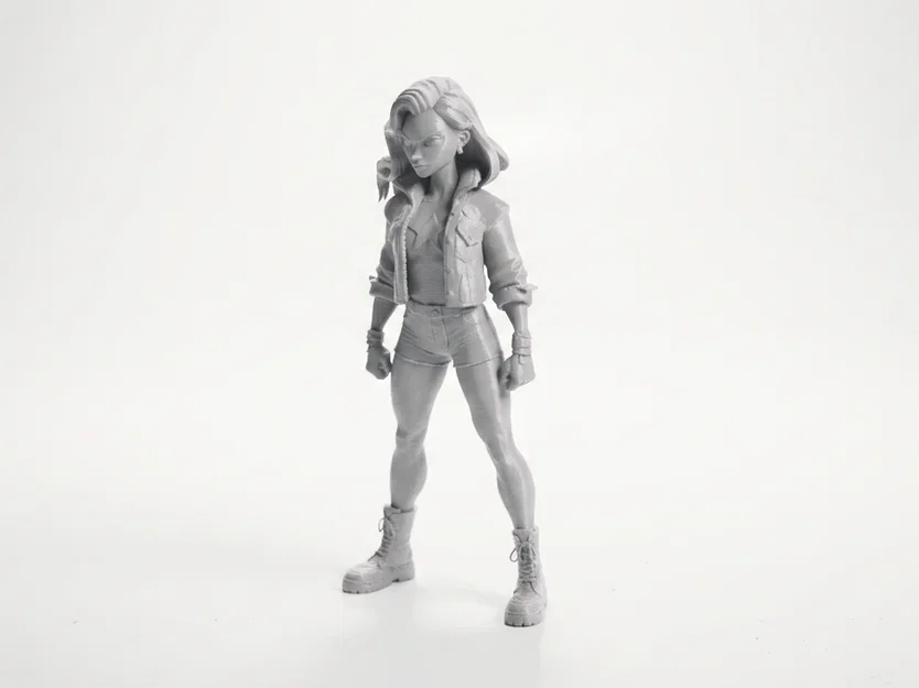 Mô hình Nữ nhân vật đầy cá tính (Angry Girl) - File in 3D - Image 1