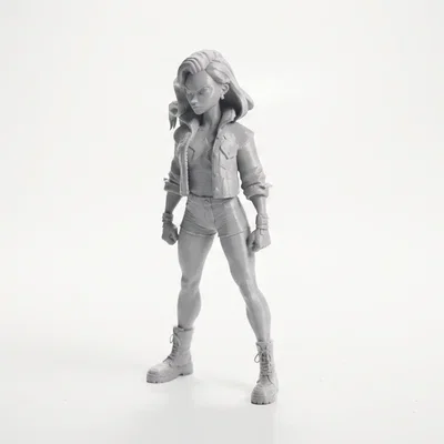 Mô hình Nữ nhân vật đầy cá tính (Angry Girl) - File in 3D