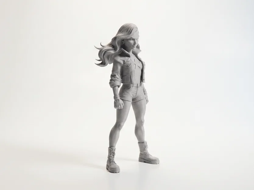 Mô hình Nữ nhân vật đầy cá tính (Angry Girl) - File in 3D - Image 2