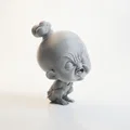 Mô hình 3D Cô bé giận dữ - Angry Face Little Girl Figurine - Thumbnail 2