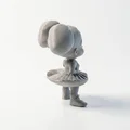 Mô hình 3D STL nữ cầu thủ bóng đá đầy cá tính - Thumbnail 3