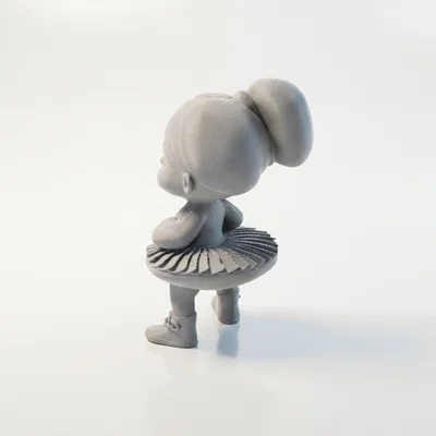 Mô hình 3D STL nữ cầu thủ bóng đá đầy cá tính