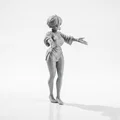 Mô hình tượng nữ dang tay 3D Printable - Thumbnail 2