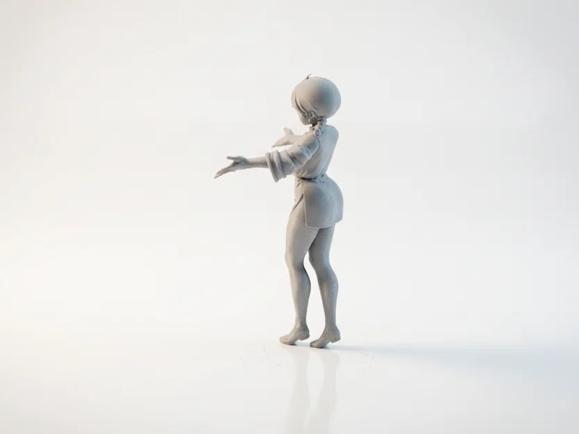 Mô hình tượng nữ dang tay 3D Printable - Image 4