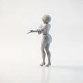 Mô hình tượng nữ dang tay 3D Printable - Thumbnail 4