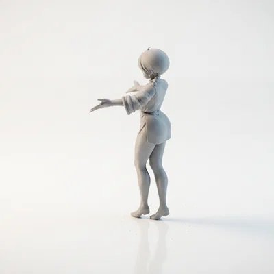 Mô hình tượng nữ dang tay 3D Printable
