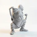 Mô hình 3D nhân vật cô bé cá tính - Angry Little Girl Figurine - Thumbnail 2