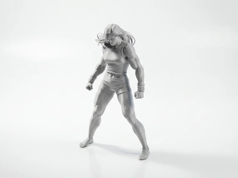 Mô hình nhân vật nữ Angry Lady 3D Printable - Image 1
