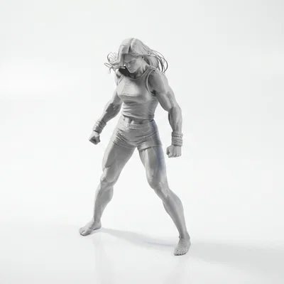Mô hình nhân vật nữ Angry Lady 3D Printable