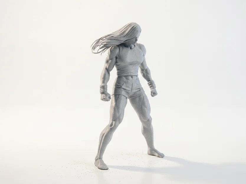 Mô hình nhân vật nữ Angry Lady 3D Printable - Image 2