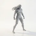 Mô hình nhân vật nữ Angry Lady 3D Printable - Thumbnail 2