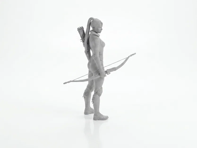 Mô hình 3D Nữ Cung Thủ Chiến Binh Giả Tưởng - Image 1
