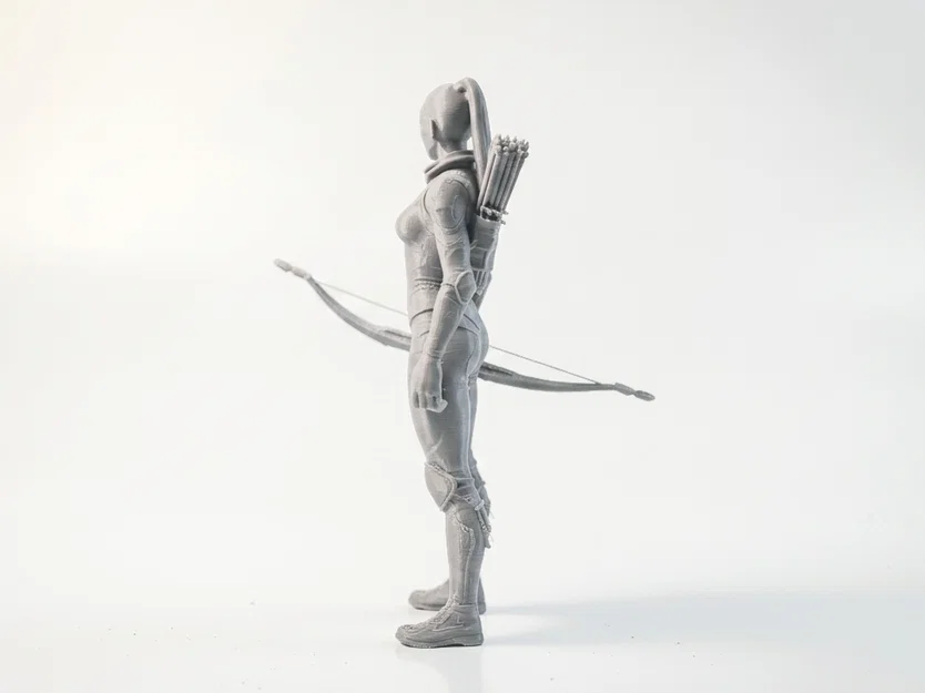 Mô hình 3D Nữ Cung Thủ Chiến Binh Giả Tưởng - Image 3