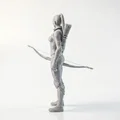 Mô hình 3D Nữ Cung Thủ Chiến Binh Giả Tưởng - Thumbnail 3