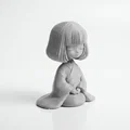 Mô hình 3D in được: Tượng cô gái Á Đông ngồi thiền - Thumbnail 2