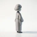Mô hình 3D người phụ nữ châu Á lớn tuổi - Thumbnail 3