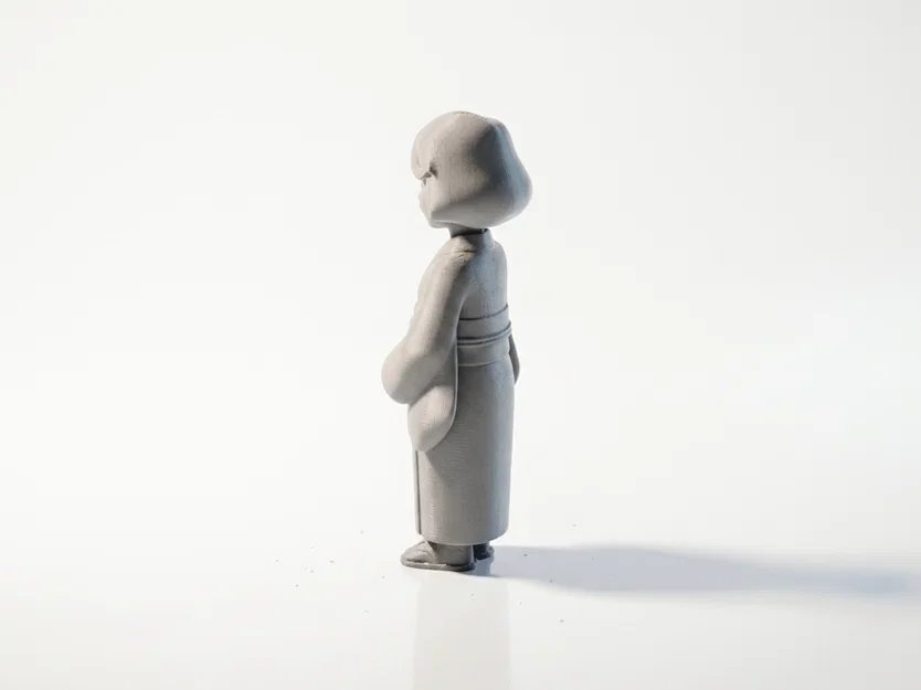 Mô hình 3D người phụ nữ châu Á lớn tuổi - Image 4