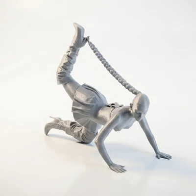 Mô hình nghệ thuật 3D: Nữ nghệ sĩ uốn dẻo