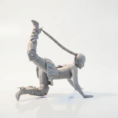 Mô hình nghệ thuật 3D: Nữ nghệ sĩ uốn dẻo