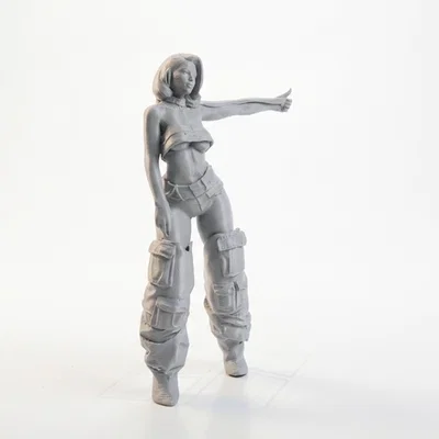 Mô hình 3D Tượng Nữ Nhân Vật Trùm Mũ (Hooded Figure Statue)