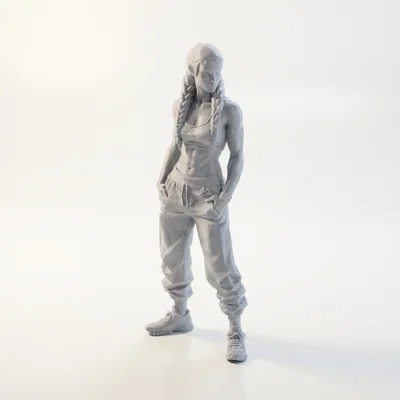 Mô hình tượng nữ vận động viên 3D (Athletic Woman Figurine)