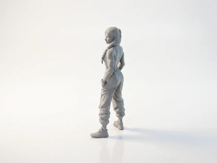 Mô hình tượng nữ vận động viên 3D (Athletic Woman Figurine) - Image 4