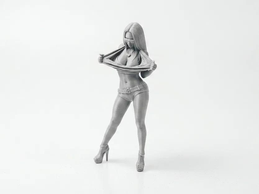 Mô hình 3D tượng nữ giới xé áo ấn tượng - Image 1