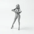 Mô hình 3D tượng nữ giới xé áo ấn tượng - Thumbnail 1