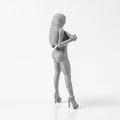 Mô hình 3D tượng nữ giới xé áo ấn tượng - Thumbnail 3
