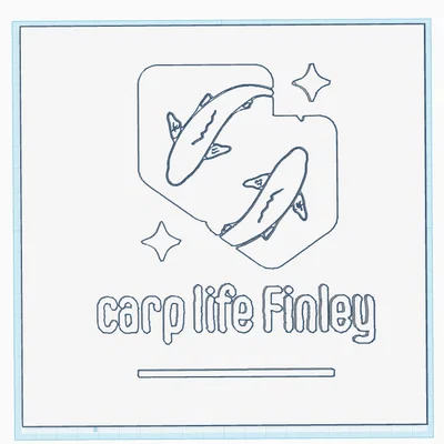 Bảng treo tường trang trí Carp Life Finley in 3D nghệ thuật