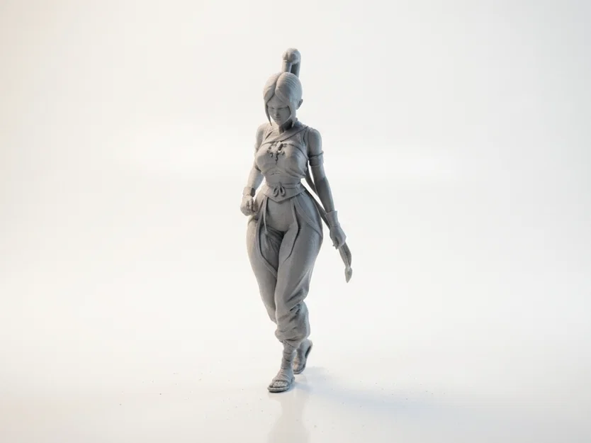 Mô hình nữ chiến binh Baddie 3D Printable - Image 1