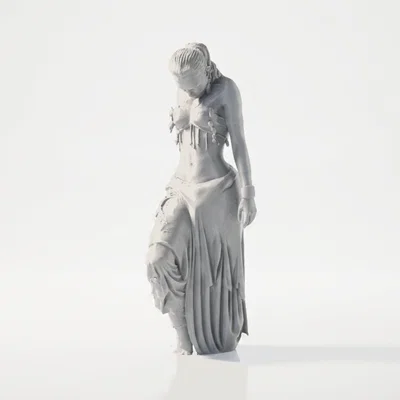 Tượng Nữ Cổ Điển Badlands Lady - Mô hình in 3D