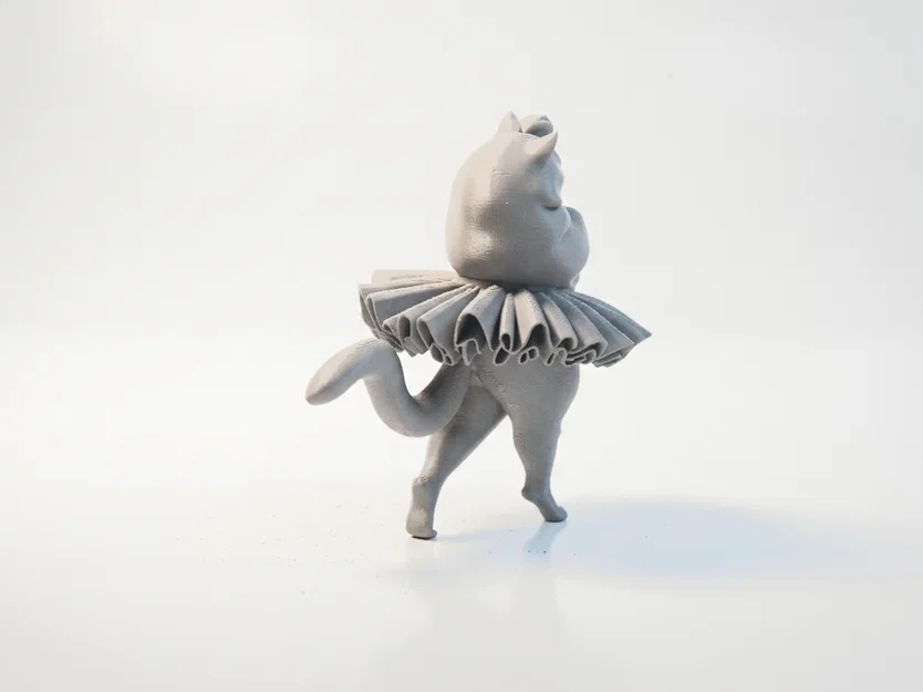 Mô hình Mèo Vũ công Ba lê (Ballerina Cat) - File in 3D nghệ thuật - Image 2