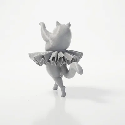 Mô hình Mèo Vũ công Ba lê (Ballerina Cat) - File in 3D nghệ thuật