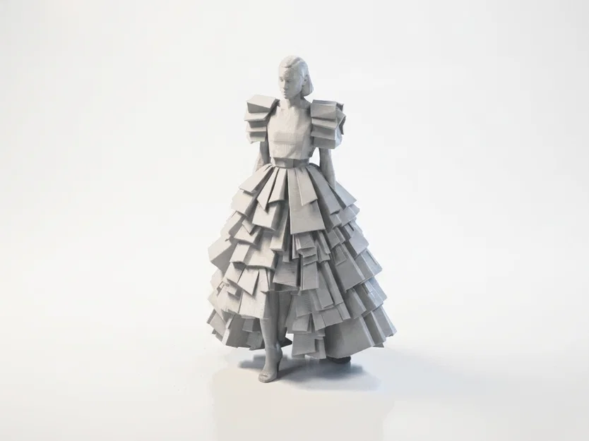 Mô hình tượng thời trang Avant-Garde Bag Lady in 3D - Image 1