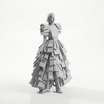 Mô hình tượng thời trang Avant-Garde Bag Lady in 3D