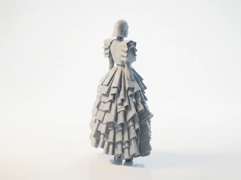 Mô hình tượng thời trang Avant-Garde Bag Lady in 3D - Image 3