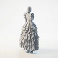 Mô hình tượng thời trang Avant-Garde Bag Lady in 3D - Thumbnail 3