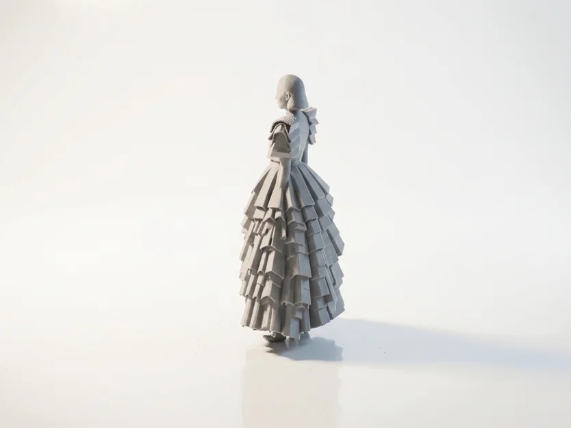 Mô hình tượng thời trang Avant-Garde Bag Lady in 3D - Image 4