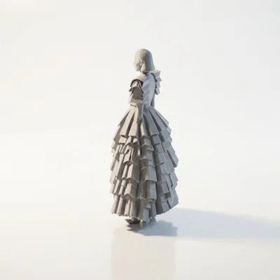 Mô hình tượng thời trang Avant-Garde Bag Lady in 3D