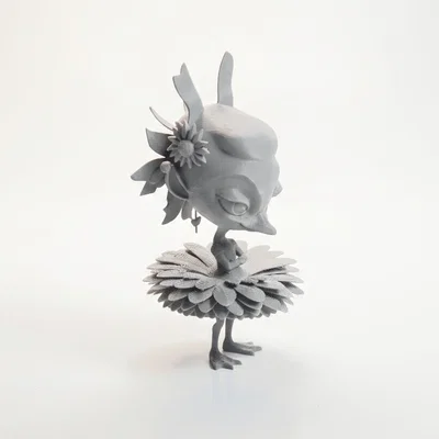 Mô hình 3D Chim Vũ Công Ballet - Tượng Nghệ Thuật Fantasy