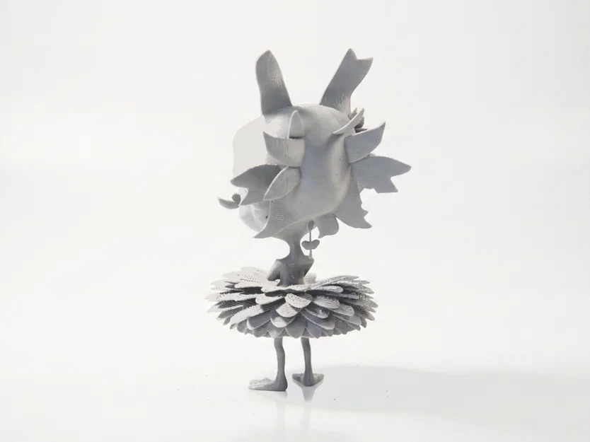 Mô hình 3D Chim Vũ Công Ballet - Tượng Nghệ Thuật Fantasy - Image 3