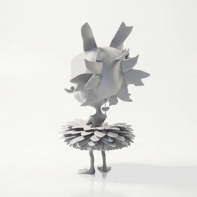 Mô hình 3D Chim Vũ Công Ballet - Tượng Nghệ Thuật Fantasy