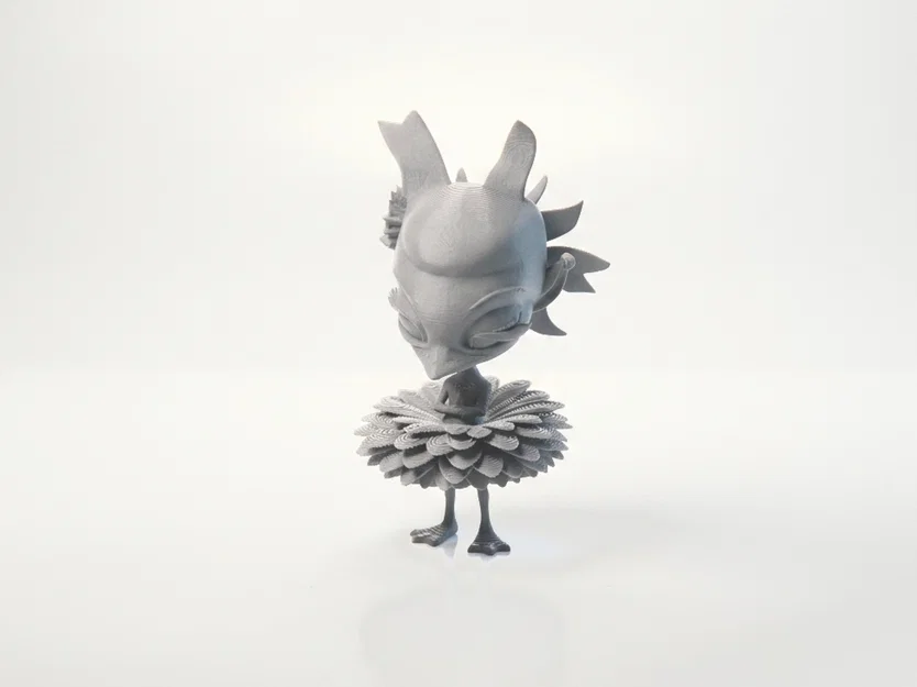 Mô hình 3D Chim Vũ Công Ballet - Tượng Nghệ Thuật Fantasy - Image 4