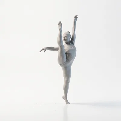 Mô hình tượng vũ công Ballet nữ in 3D