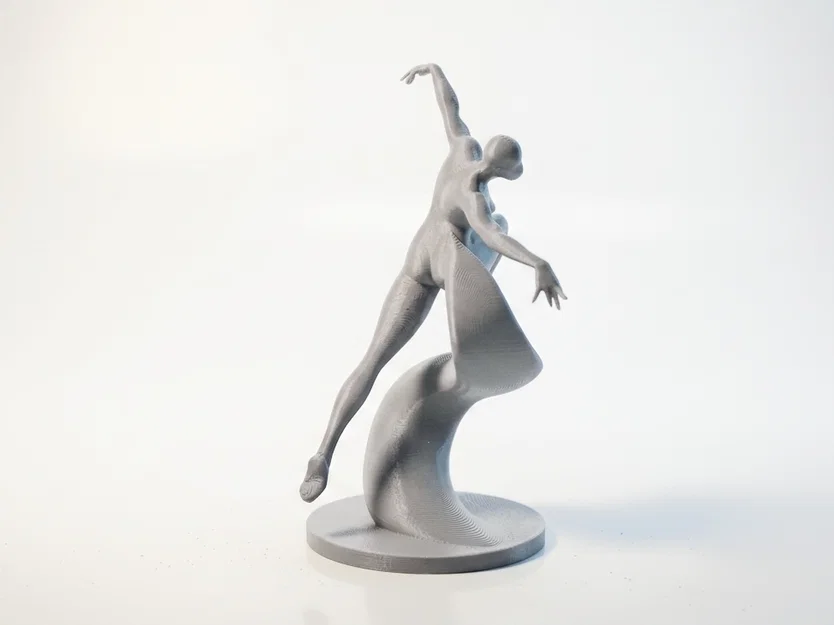 Tượng Nữ Vũ Công Ballet - Mô hình in 3D nghệ thuật - Image 3