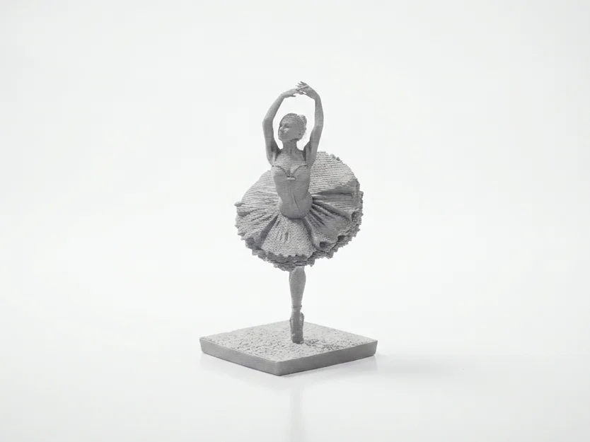 Tượng Vũ Công Ballet 3D - Tác Phẩm Điêu Khắc Thanh Lịch Dành Cho In 3D - Image 2