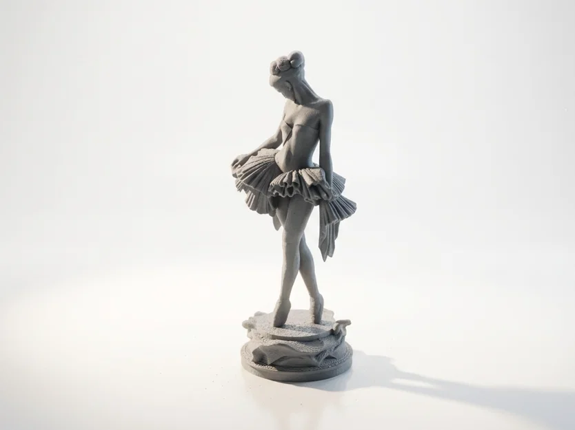 Mô hình tượng vũ công Ballerina 3D đầy duyên dáng - Image 1