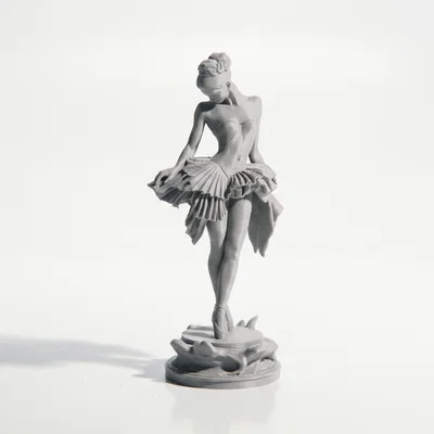 Mô hình tượng vũ công Ballerina 3D đầy duyên dáng