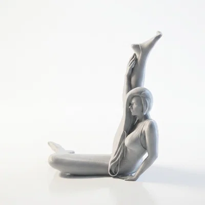 Mô hình tượng vũ công Ballerina đang vươn người in 3D